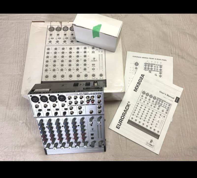 Behringer Eurorack MX802A 8-Input Mixer 2000s - Silver