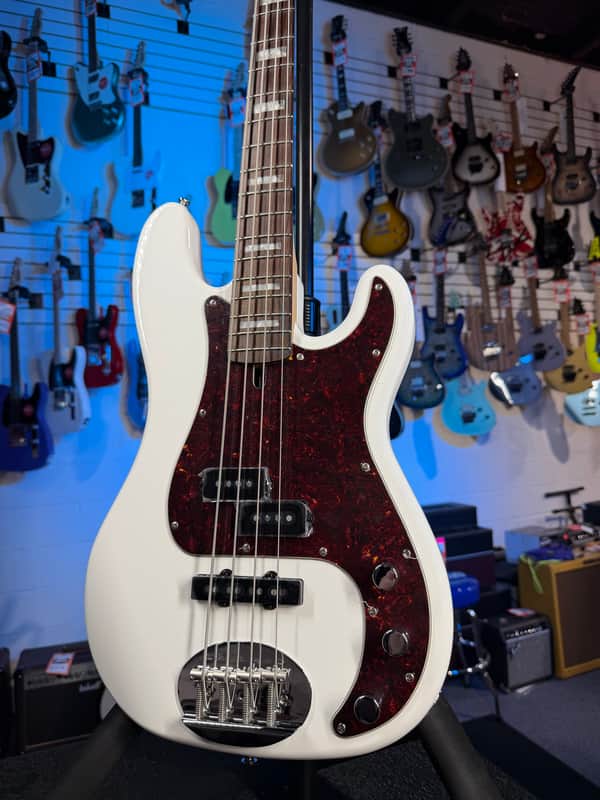 Lakland Skyline 44-64 Custom PJ Ash Bass Guitar - White with Rosewood Fingerboard, Plek'd! 608 image 1