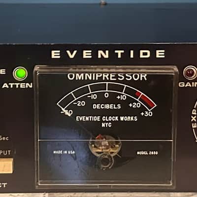 Eventide Omnipressor Model 2830 Dynamic Effects Processor 1974 - Black with Black Meter image 3