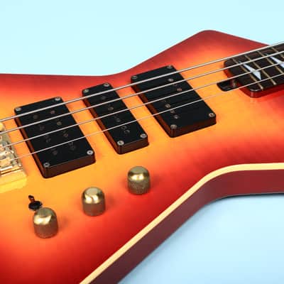 1984 Ibanez DT-870 Destroyer Bass Guitar Cherry Sunburst image 11