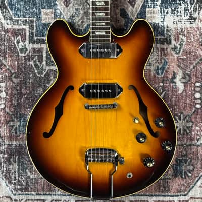 1967 Epiphone Casino E230TD Vintage Sunburst Gibson Made In Kalamazoo 2xP90 Hollowbody ES Electric Guitar W/ Case! image 7