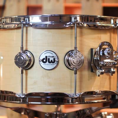 DW 7x14 Collector's Standard Maple Natural Lacquer Snare Drum - SO#1441966 image 2