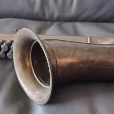 Couesnon Goofus 1924 Unlacquered Brass Queenophone Antique image 5