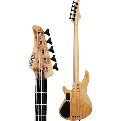 Schecter Reaper-5 Electric Bass 5-String - Natural Satin image 3