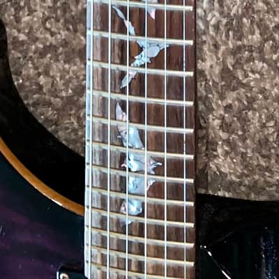 Paul reed smith PRS SE Paul Allender electric guitar model with EMG Pickups, Rosewood Fretboard 2011 - Purple image 3