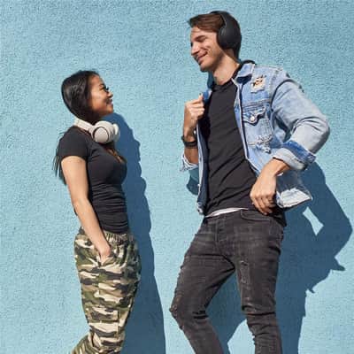 Panasonic RB-M500B Deep Bass Wireless Bluetooth Immersive Headphones with Bass Reactor, Sand Beige image 10