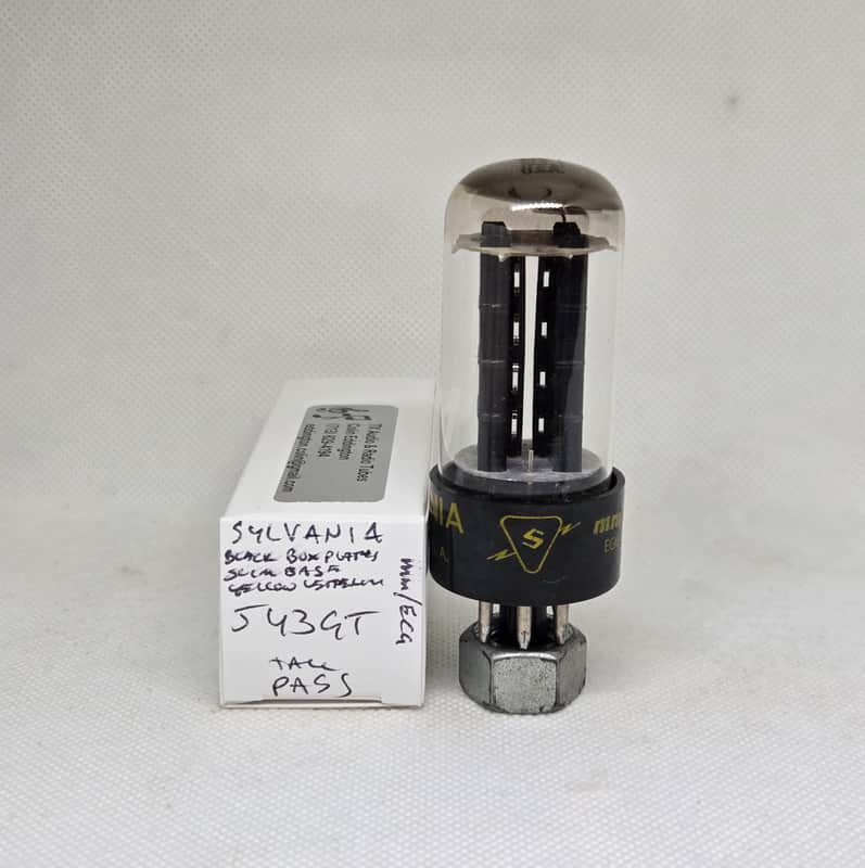 Sylvania 5Y3GT Tall Boy Black Plate Rectifier Single NOS 5Y3 image 1