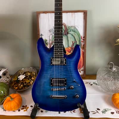 Framus D-Series Diablo Supreme - Bleached Ocean Blue Burst Transparent High Polish image 1