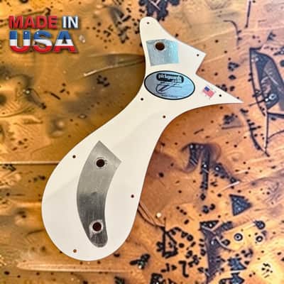 4 Ply Aged Pearloid Pickguard for Eastwood Sidejack Baritone READ DETAILS image 3