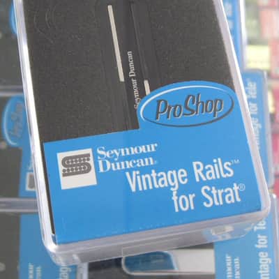 Seymour Duncan Vintage Rails for Strat Neck Middle Black SVR-1n image 1