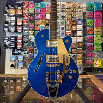 Gretsch G5655TG Electromatic Center Block Jr. Single Cutaway with Gold Hardware - Azure Metallic image 1