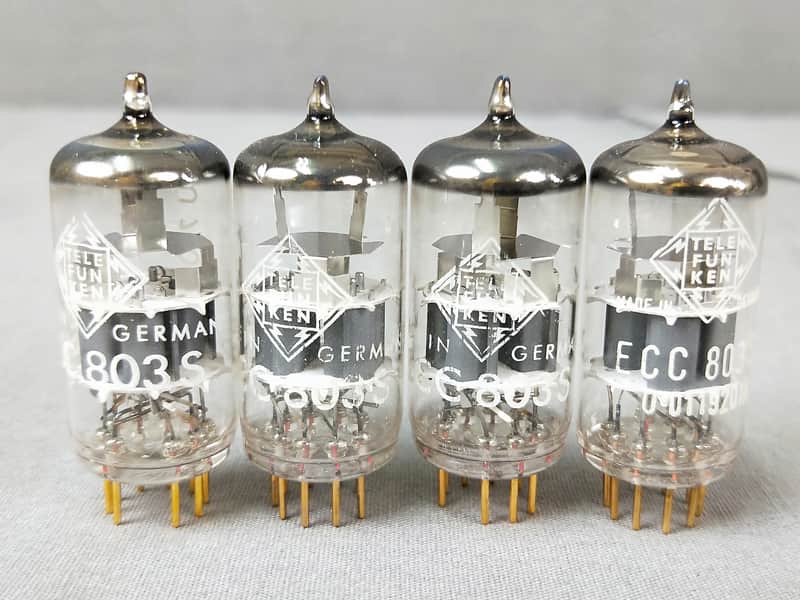 TELEFUNKEN ECC803S Vacuum tube with diamond mark 4 pcs set Boxed