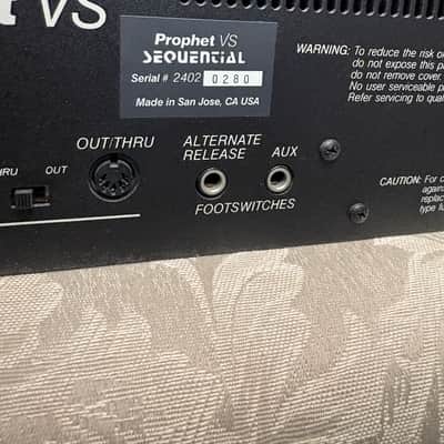 Sequential Prophet VS Rackmount 8-Voice Polyphonic Synthesizer 1986 - 1987 - Black image 6