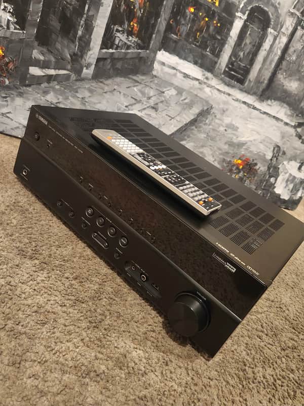 Yamaha Yamaha RX V375 AV Receiver Black 90s - Black metal | Reverb