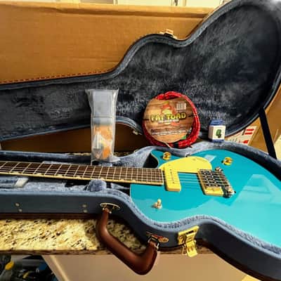 Gretsch G2215-P90 Streamliner Junior Jet Club 2022 - Present - Ocean Turquoise image 2