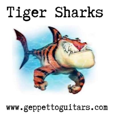 Geppetto Guitars Tiger Shark Pickup Set New With White, Cream Or Black Covers image 1