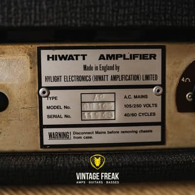 Hiwatt Custom 100 CCA 1978 image 9