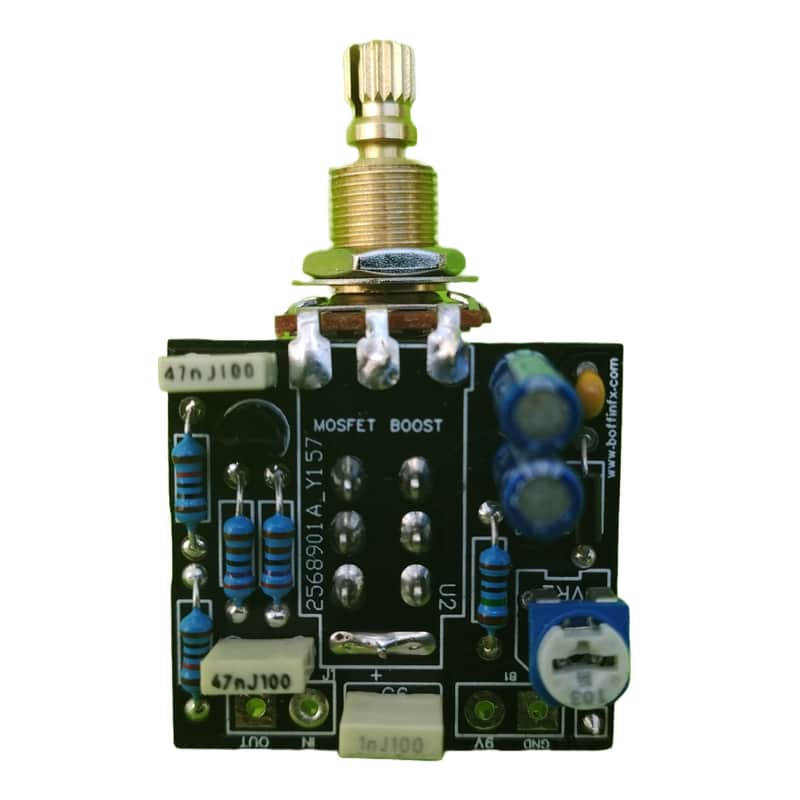 Boffin FX Push Push Boost V2 Electric Guitar Onboard Effect Preamp +20 dB Gain 9V Battery Upgrade Component image 1