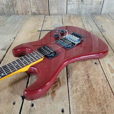 Kramer Pacer with Floyd Rose Trem - Burgundy 1980s image 11