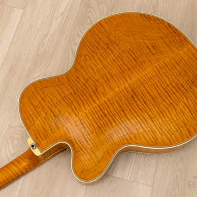 1991 Benedetto Manhattan Cutaway Archtop Electric Guitar Blonde, Near-Mint w/ DeArmond Rhythm Chief 1100, Case image 18