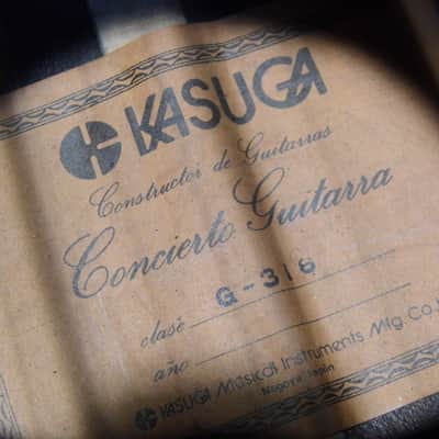 nice vintage KASUGA G-316 4/4 Classical Concert Gakki guitar Japan image 18