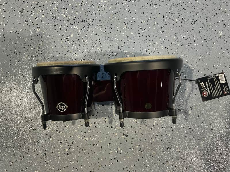 Latin Percussion Aspire Series 6-3/4” & 8” Bongo Set - Dark Wood - LPA601-DW image 1