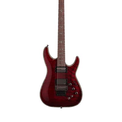 Schecter Hellraiser C1 FR Sustainiac Electric Guitar Black Cherry image 2