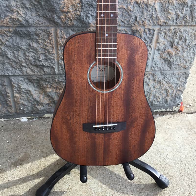 Cort AD Mini M Standard Series 3/4-Size Mahogany Dreadnought Open Pore Natural w/Bag image 1