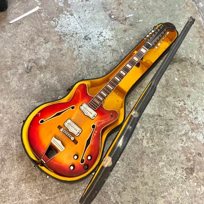 Fender Coronado XII 1967 - Sunburst original vintage USA electric 12 string image 6