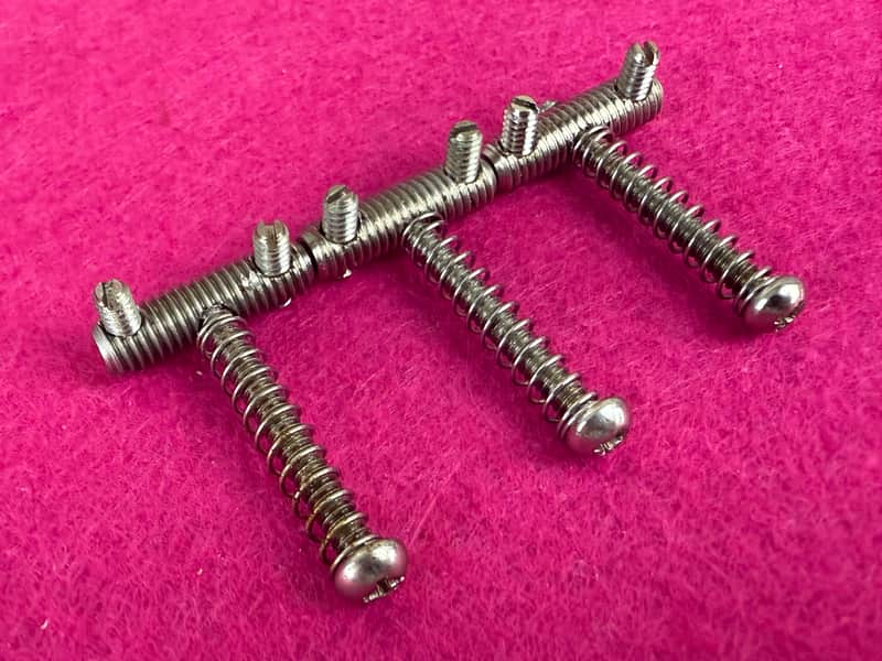 GVT® Vintage 1960s  For Fender® Telecaster® Threaded Steel Saddles – Pre-CBS Specification image 1