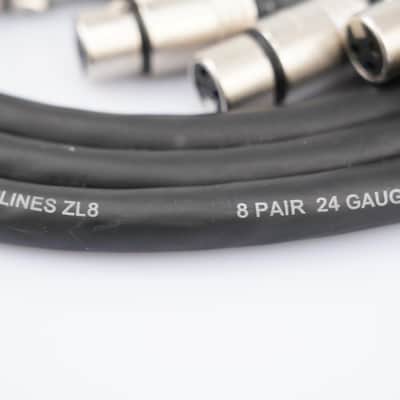 2 Vintage King 10' Jumperz Ziplines ZL8 8-Channel DB25-XLR Snake Cables #46360 image 10