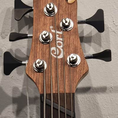 Cort A5BEYONDOPBN Single Cutaway Multi-Scale Bubinga Top 5-String Electric Bass Guitar w/Premium Soft Case image 21