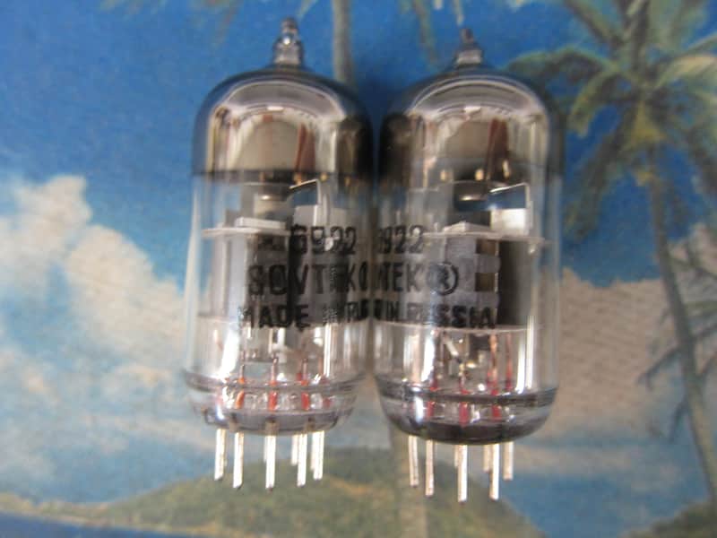 Pair Sovtek 6922/6DJ8 tubes,Quality, Russian Military Spec, Matching As New Test Results, Ex Sound