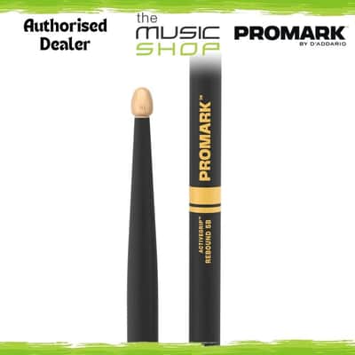 Pair of Promark Rebound 5B ActiveGrip Hickory Drumsticks - R5BAG (Drum Sticks) image 1