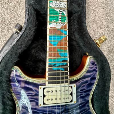 OBO: RARE David Thomas McNaught Phoenix Rising Limited Edition White Tiger Electric Guitar image 8