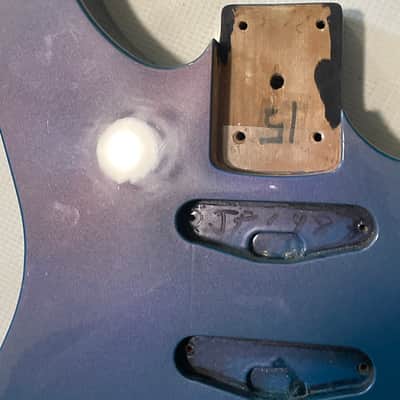 1980's Kramer USA Pacer Custom II Flip Flop FF Blue Guitar Body Floyd Ready image 5