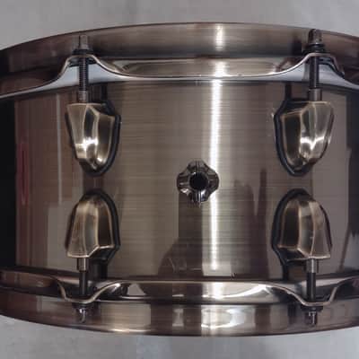 Mapex Black Panther Brass Cat 14x5.5" Brass Snare Drum with Brass Hardware - Antique Brass image 12