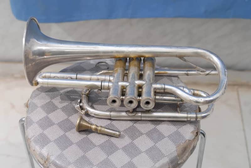 Vintage Henri Selmer Paris Cornet – Made in France – Silver Plated – Fully Functional image 1