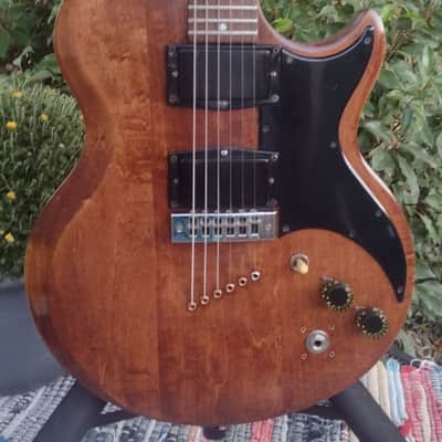 Gibson L6S Deluxe 1974-75 - Bourbon-Walnut (Refinished) Original Wine Red image 3