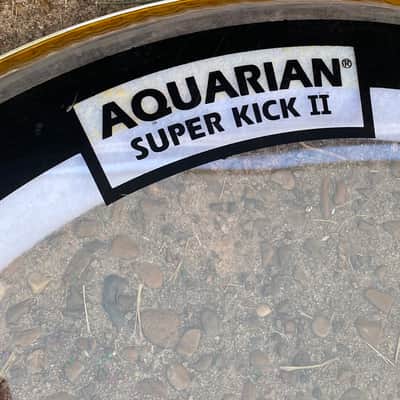 Aquarian SKII24-U 24" Super Kick II Bass Drum Head 2010s - Clear image 3