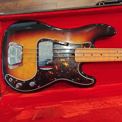Aims P Bass 1970s Vintage Sunburst image 2