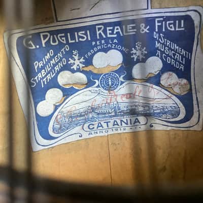 G.Puglisi Reale & Figli 1912 Antique Mandolin catania image 5