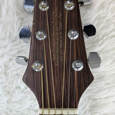 Vintage Aria LW15E Acoustic Electric Guitar Made in Japan Natural with Gig Bag image 4