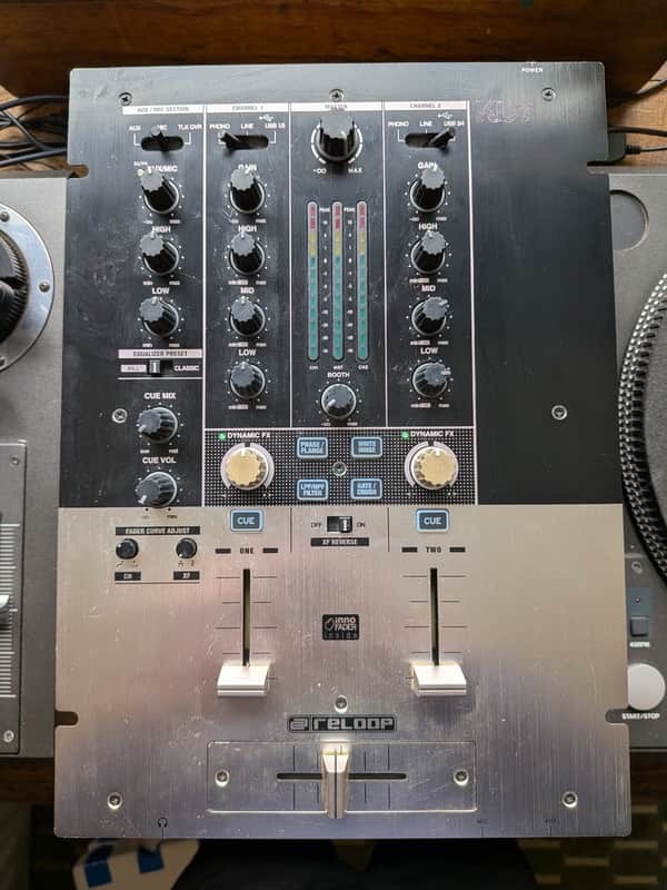 Reloop KUT Digital 2-Channel Battle Mixer/USB Interface 2010s - Black/Silver image 1