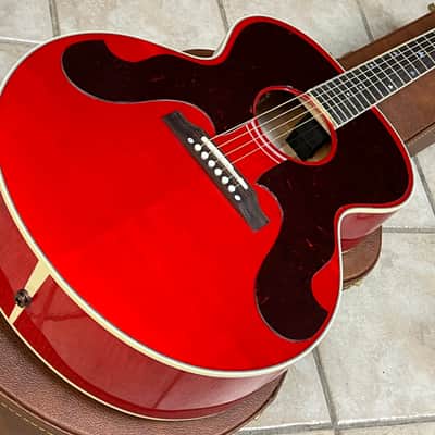 2025 Gibson Custom Everly Brothers J-180 Acoustic Guitar Cherry Red image 3