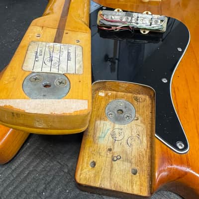 Fender USA Jazz Bass Ash Nitro Refinish DiMarzio PAF Pickups Hard Case - 1979 image 21