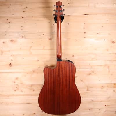 Takamine EF340SC GN Solid Cedar Top / Layered Mahogany Dreadnought Acoustic-Electric Guitar Bild 11