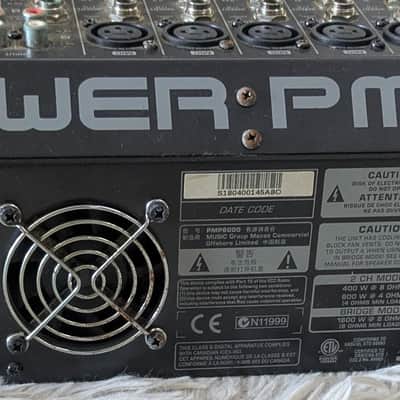 Behringer EUROPOWER PMP6000 20-Channel 1600W Powered Mixer Tested image 2