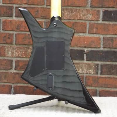 Jackson KEXMG Quilt Maple Top, Kelly, Trans Black, EMG 81/85, Floyd Rose image 4