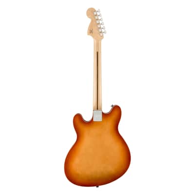 Squier Affinity Starcaster Deluxe SSB Sienna Sunburst - Electric Guitar image 2